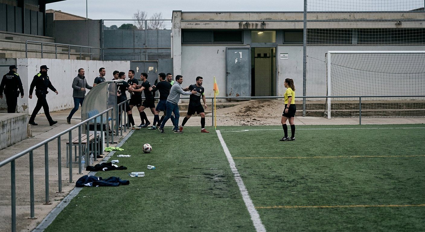 arbitra tuvo que refugiarse en un corner tras ser  2026 03 31 08 07 22