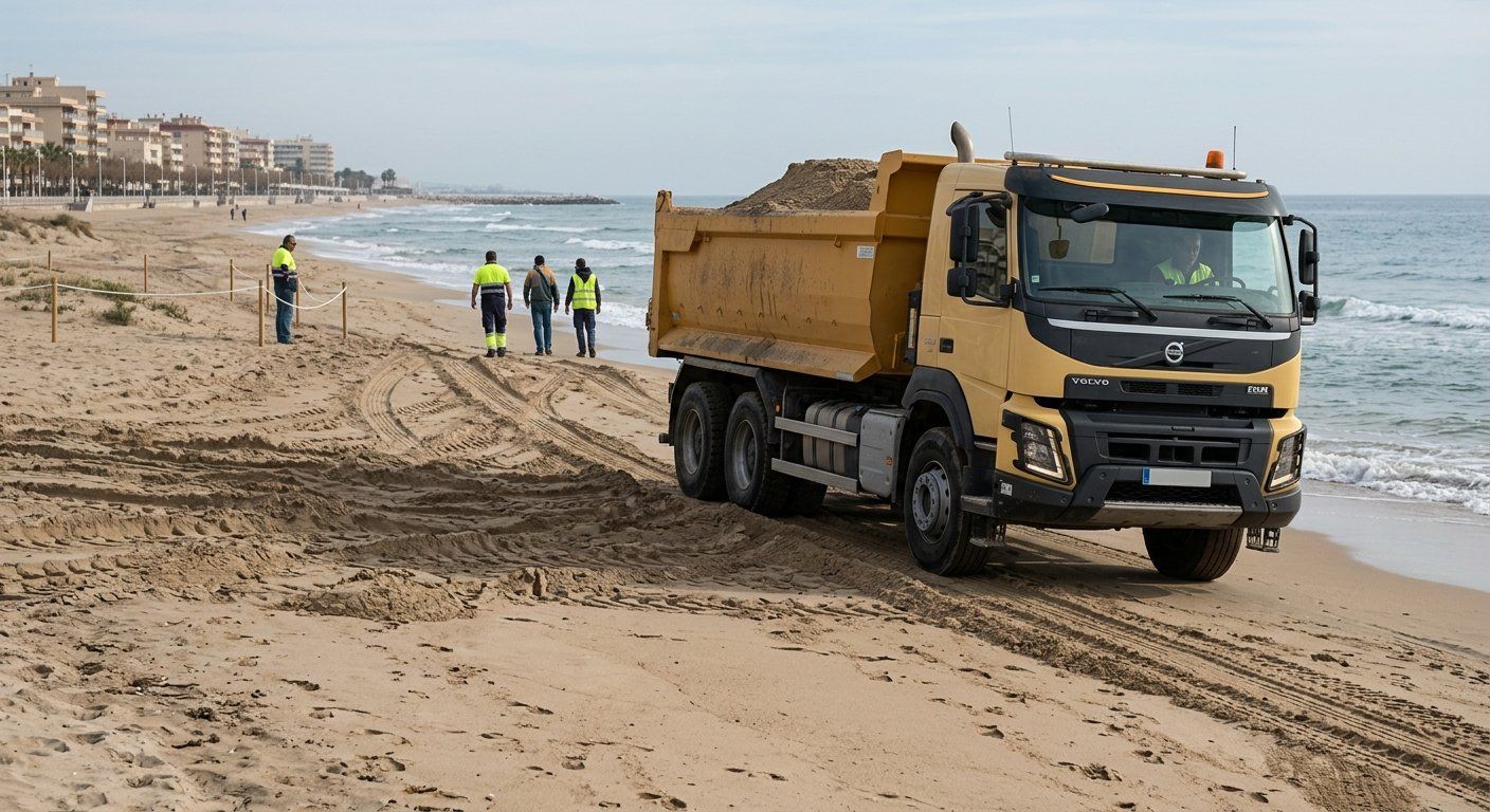 15000 m3 de arena se trasladan por la playa pese a 2026 04 11 04 09 21