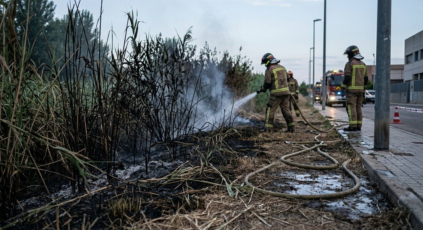 700 metros de canas ardieron en la mitjana de llei 2026 04 13 08 10 11 700 metros de canas ardieron en la mitjana de llei 2026 04 13 08 10 11
