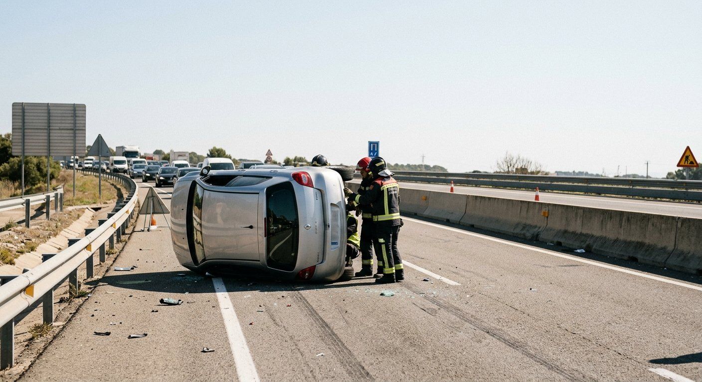 un turismo volco en la a 7 entre vila seca y la ca 2026 04 14 04 12 43 un turismo volco en la a 7 entre vila seca y la ca 2026 04 14 04 12 43