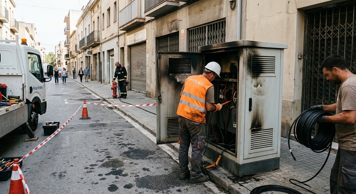 un transformador en la calle riumors deja sin luz  2026 04 17 06 07 00
