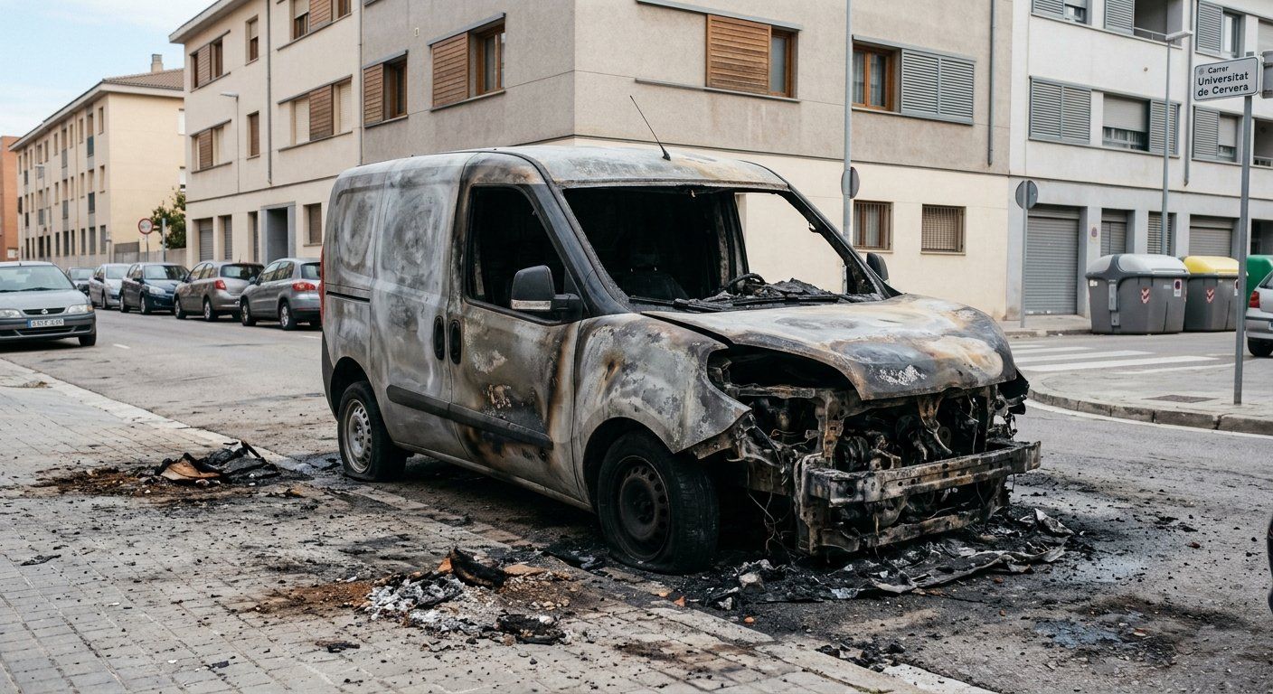 un coche calcinado lleva 15 dias en la calle unive 2026 04 17 06 16 14