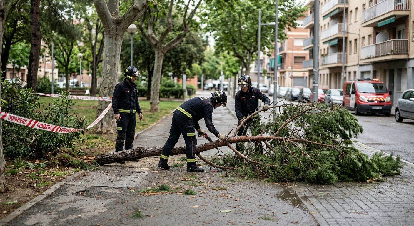girona registro dos caidas de ramas en menos de un 2026 04 19 06 13 43