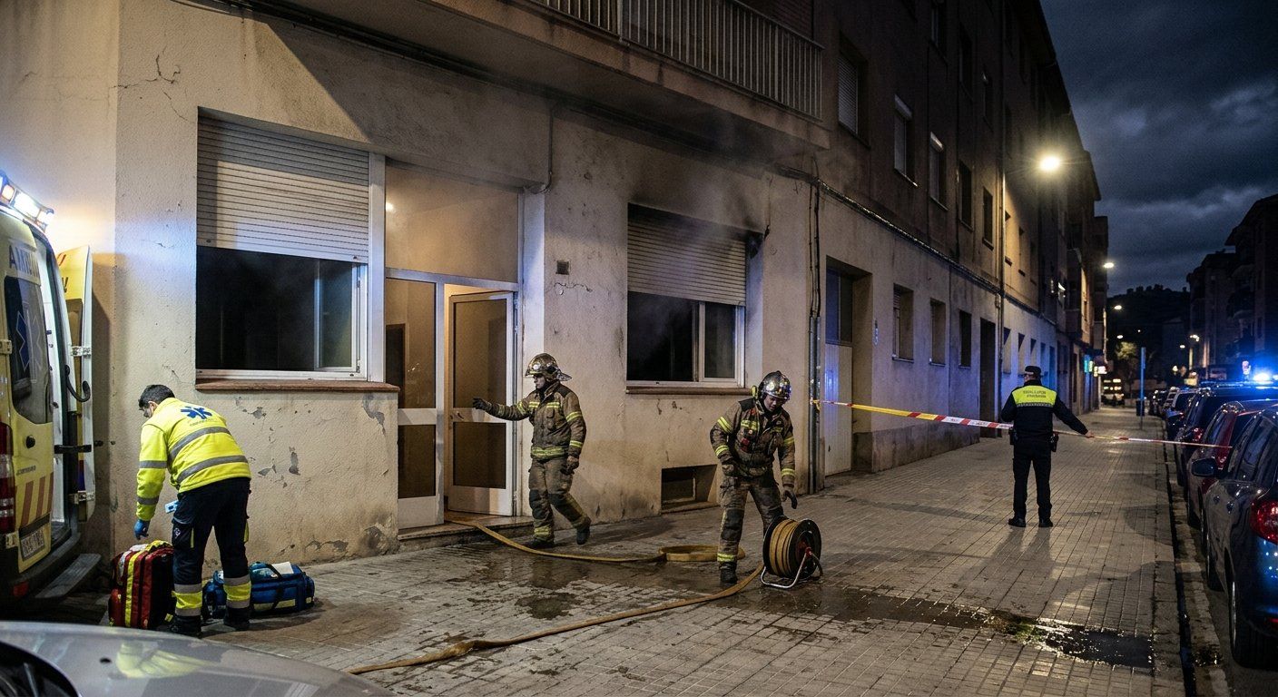 cuatro dotaciones actuaron en la avenida de navarr 2026 04 21 06 12 20