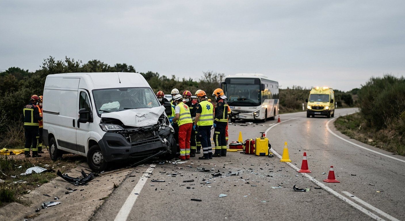 tres heridos graves en la gi 634 tras chocar una f 2026 04 24 06 05 03