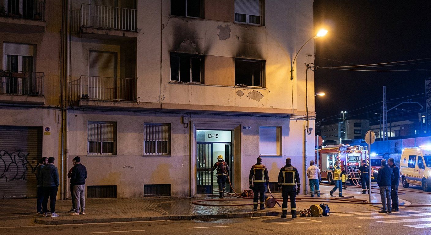un incendio en un bloque ocupado de girona deja 13 2026 04 26 06 04 22