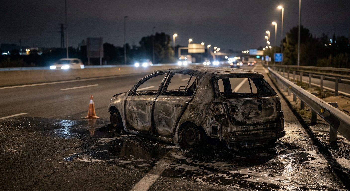 un turismo ardio por completo en la c 58 a la altu 2026 04 27 03 11 19