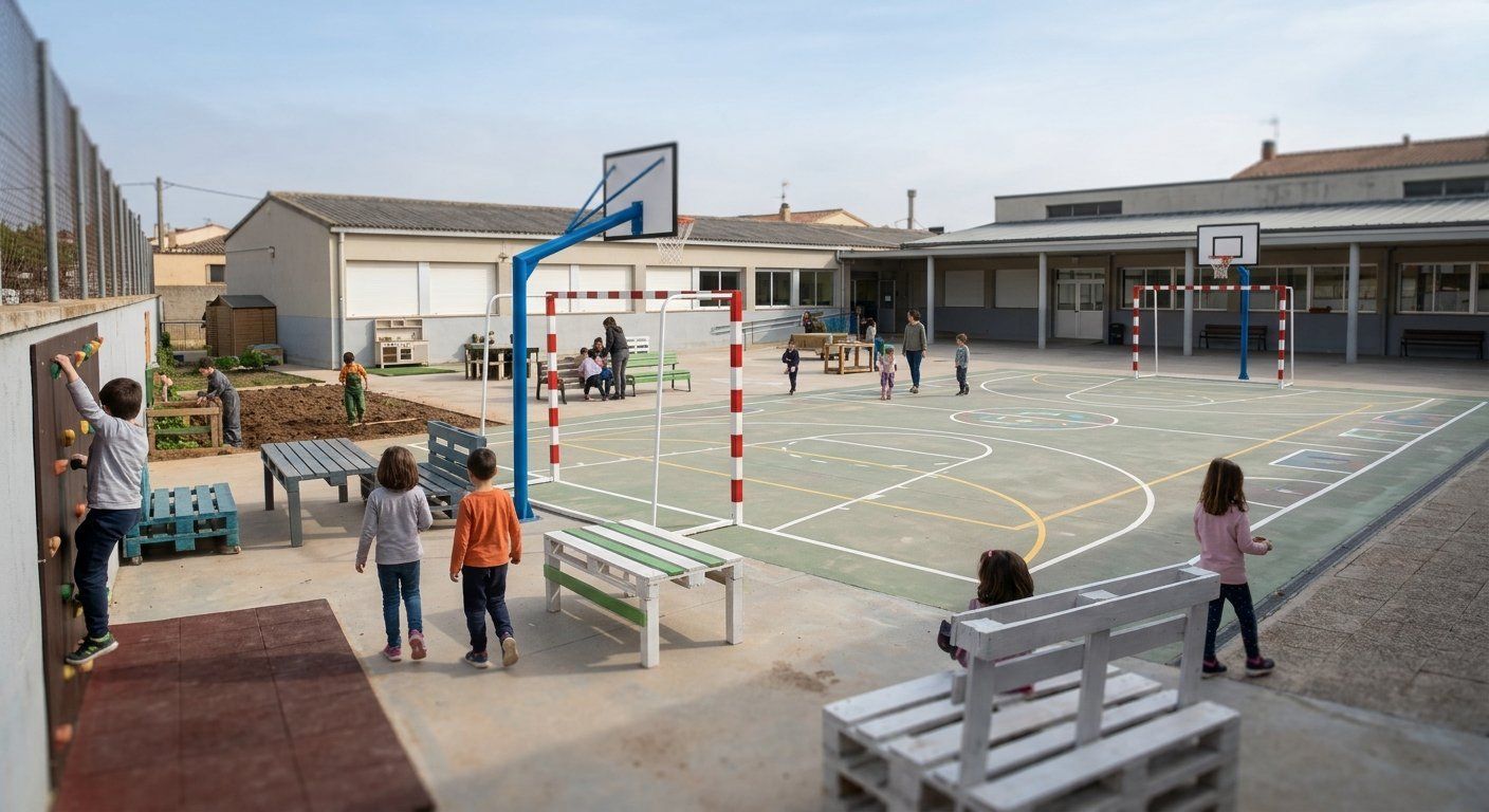 La AFA de El Terrall invierte 9.000 euros para transformar el patio en Castellserà