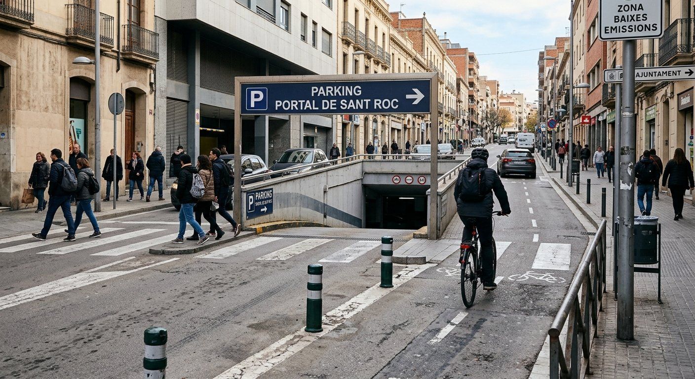 ADENC and BiTer reject in Terrassa reopening the Portal de Sant Roc parking lot in the middle of the Low Emission Zone