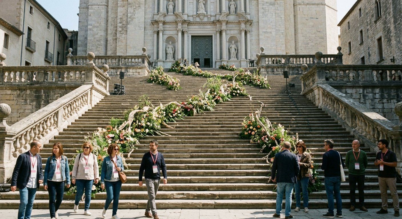 Temps de Flors 2026 omplirà Girona amb 141 projectes i un homenatge a Gaudí a les escales de la Catedral
