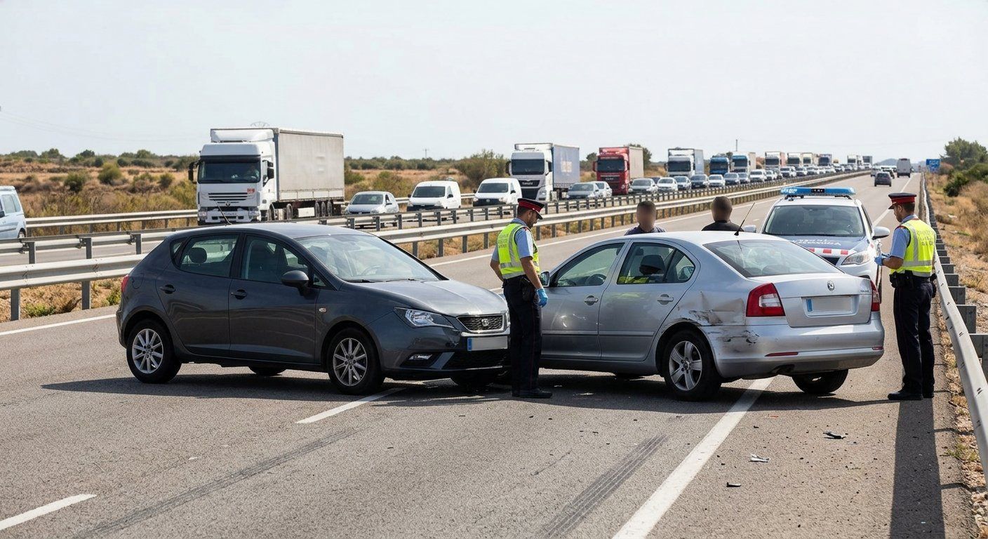 una colision en la ap 7 deja una herida leve y mas 2026 05 01 04 07 27